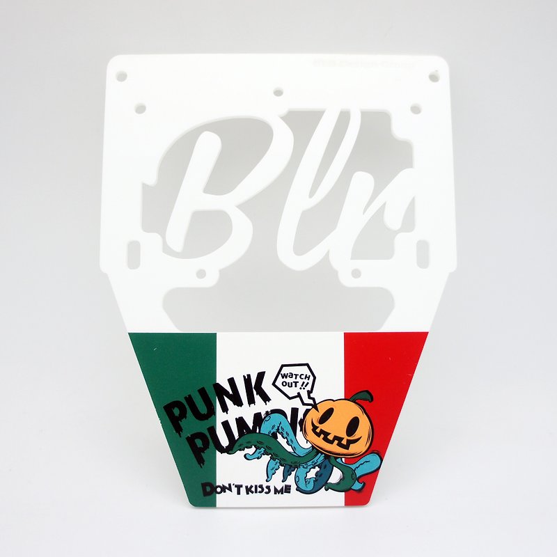 BLR  PunkPumpkin  License Plate Frame FOR VESPA [ Tako Pumpkin ] AC10 - Other - Acrylic White