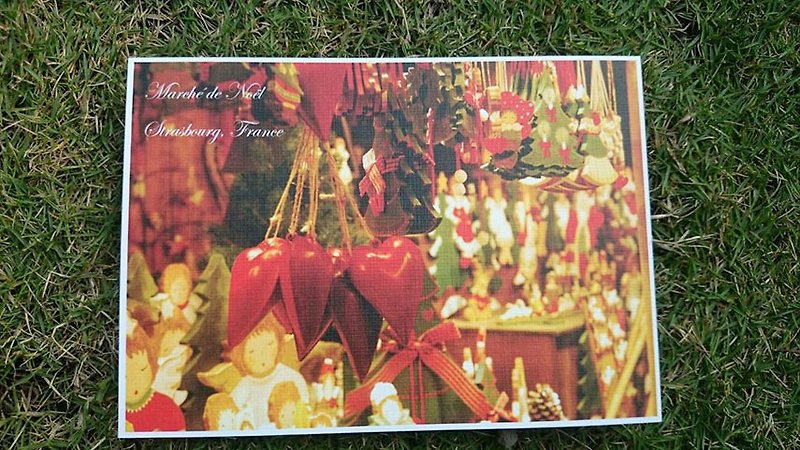 European small day postcard Christmas market 2 - Cards & Postcards - Paper 