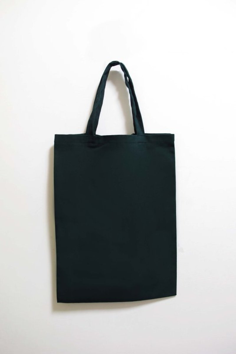  【Wahr】售完絕版| 素面綠方形布包 - Messenger Bags & Sling Bags - Other Materials Green