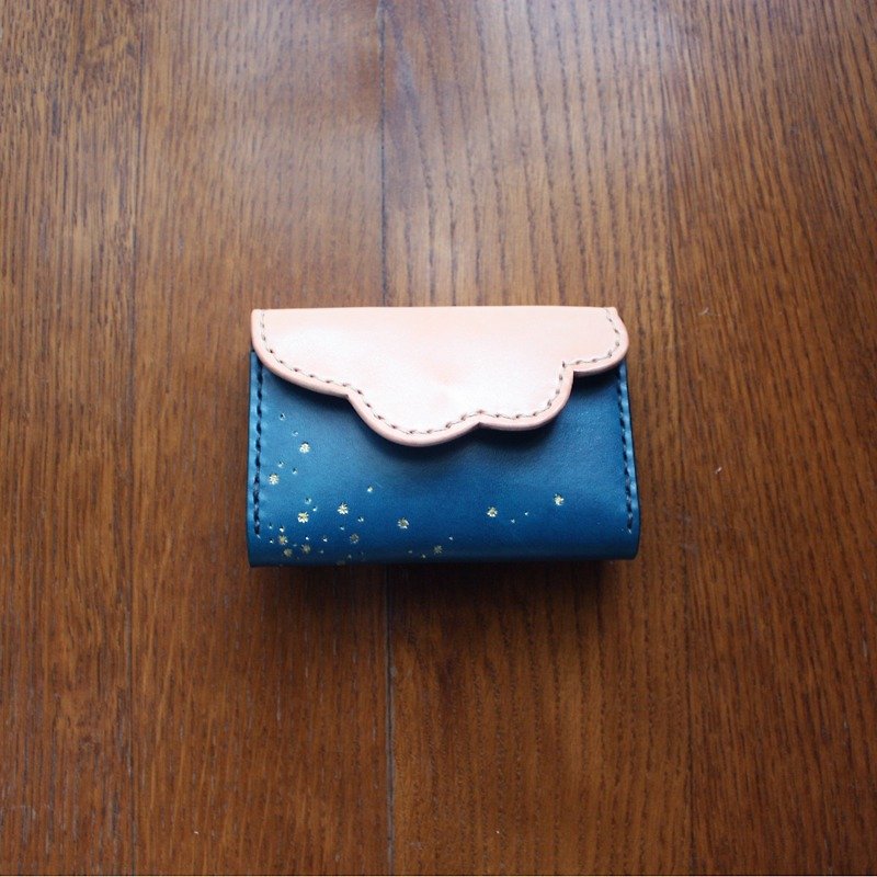 Firefly card / card holder - Wallets - Genuine Leather Blue