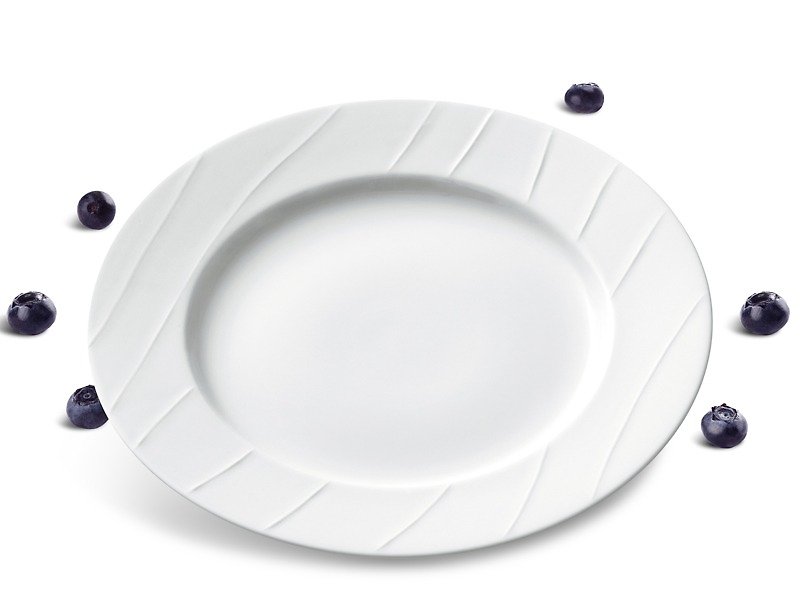 Simplicity Salad Plate Set-21cm / 4pcs - จานเล็ก - เครื่องลายคราม ขาว