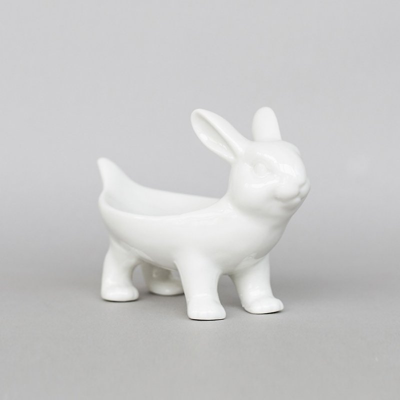 OOPSY Life-Rabbit Jewelry Plate-RJB - Items for Display - Other Materials White