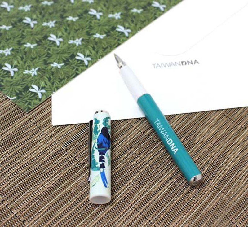 Taiwan DNA Ballpoint Pen-Taiwan Blue Magpie - ไส้ปากกาโรลเลอร์บอล - พลาสติก สีน้ำเงิน
