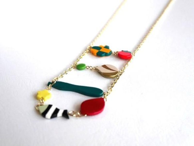 Vegetable Market necklace - Necklaces - Plastic Multicolor