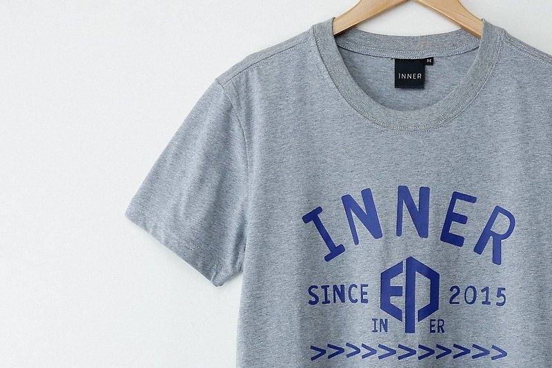 INNER | INNER2015 birth T-Shirt - gray linen - เสื้อยืดผู้ชาย - วัสดุอื่นๆ สีเทา
