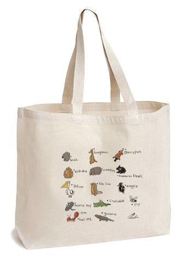 Tote bag-Naughty world - Messenger Bags & Sling Bags - Other Materials Khaki