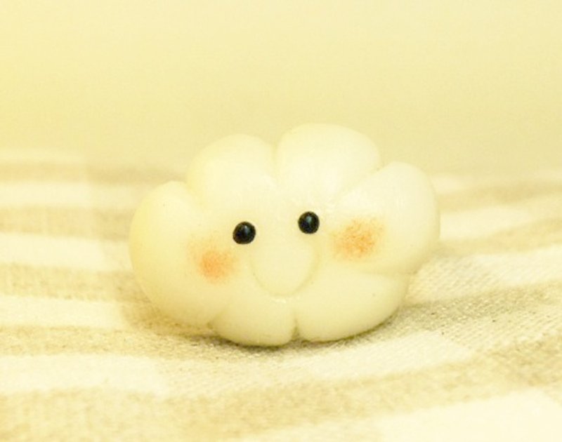 Smiling Baiyun ring / clouds / ring / Smile / manual Limited - General Rings - Other Materials White