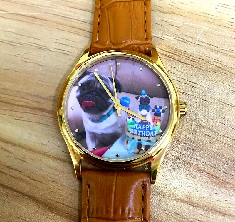 Custom Made Watch (Pets) I Free shipping worldwide - นาฬิกาผู้ชาย - สแตนเลส 