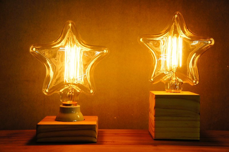 Edison-industry 愛迪生工業 極度限量/星星/交換禮物/免費刻字/ - 燈具/燈飾 - 紙 咖啡色