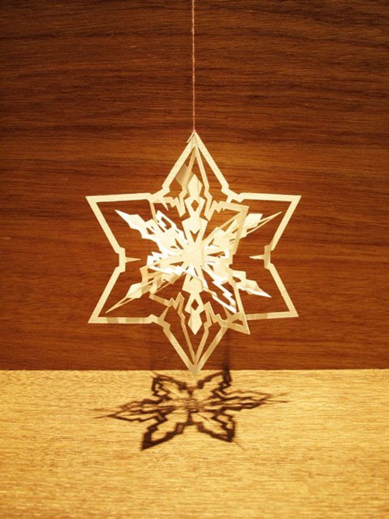 Paper Sculpture Snow Star DIY Material Pack-no.3 - งานไม้/ไม้ไผ่/ตัดกระดาษ - กระดาษ ขาว