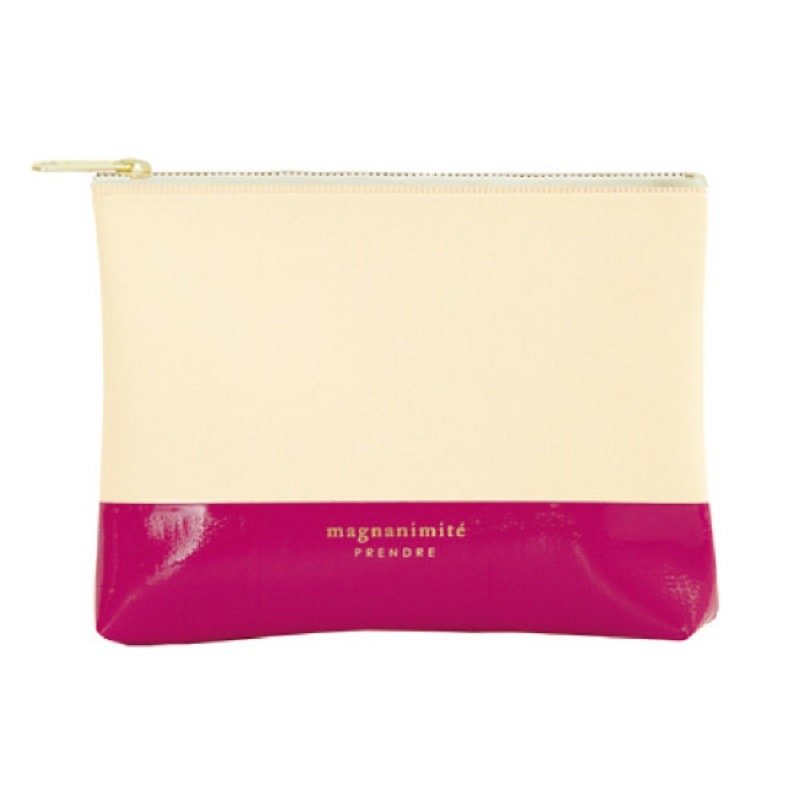 Japan [LABCLIP] Prendre series Mini pouch storage bag (small-zipper) pink - กระเป๋าเครื่องสำอาง - พลาสติก สึชมพู