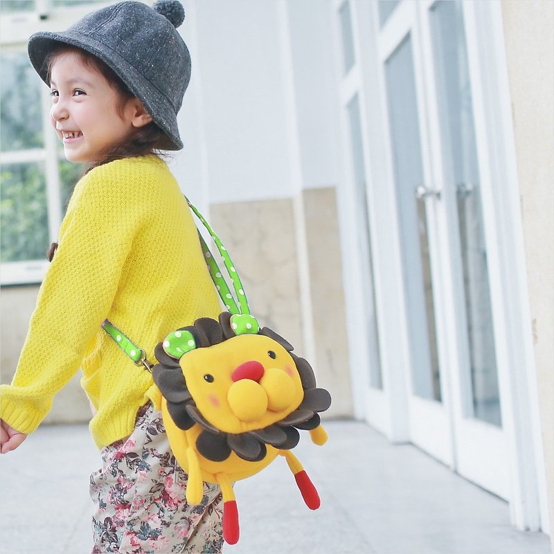 "Balloon" Small Side Backpack-Petal Lion - Messenger Bags & Sling Bags - Other Materials Yellow