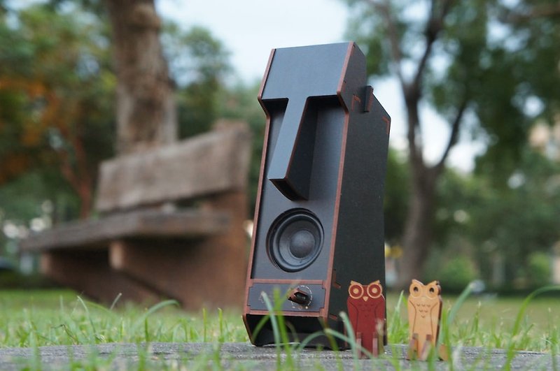 Owl Bundle (Stereo Puzzle - Mono Speaker) - Speakers - Wood Multicolor