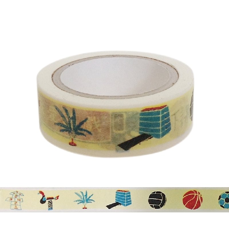 [Zhiwentang] Happy Like This/I Love Games | Like This Series Paper Tape | Taiwan Original - Washi Tape - Paper Yellow