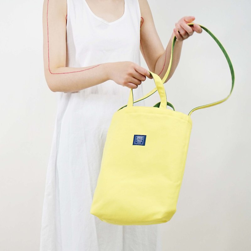 ::Bangstree:: two-colored reversible canvas bag -Yellow+Green - Messenger Bags & Sling Bags - Cotton & Hemp Yellow
