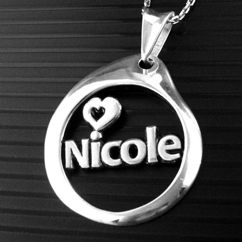 Customized.925 Sterling Silver Jewelry NP00009-Name Pendant - Necklaces - Other Metals 
