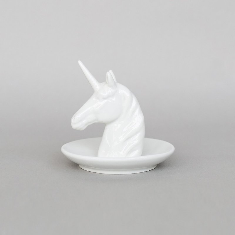 OOPSY Life - unicorn small jewelry disk - RJB - Items for Display - Other Materials White