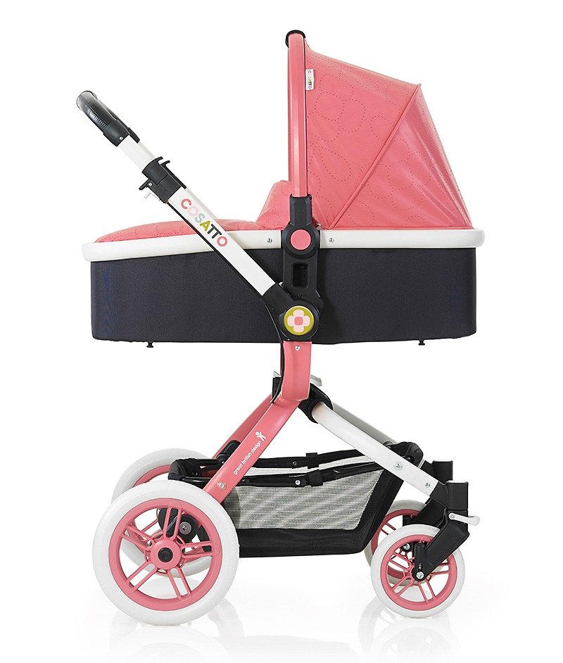 Cosatto Ooba Travel System (3 in 1 Pram & Pushchair) – Kimono - Other - Other Metals Pink