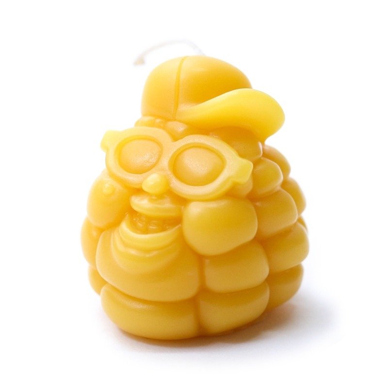 I Got Brain-Pop Fatty Candle - เทียน/เชิงเทียน - ขี้ผึ้ง สีเหลือง