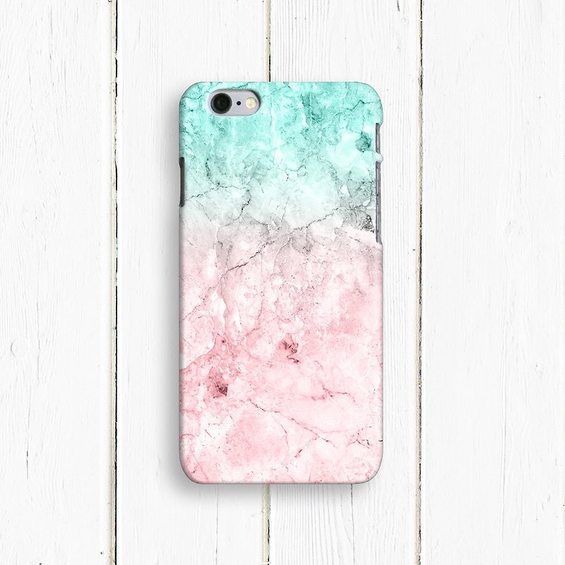 Marble, Pink and Blue,  - Designer iPhone Case. Pattern iPhone Case. One Little Forest - เคส/ซองมือถือ - พลาสติก สึชมพู