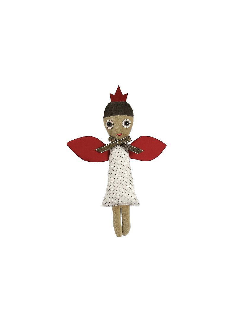 Dutch esthex Hand Sewing Safety Material Collection Doll - Rose Little Angel - ตุ๊กตา - ผ้าฝ้าย/ผ้าลินิน สีแดง