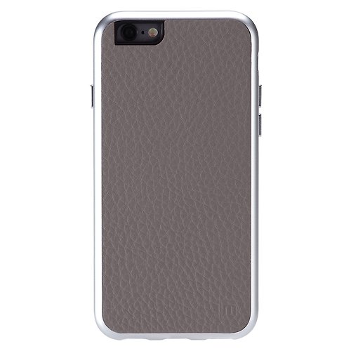 Just Mobile AluFrame Leather iPhone 6/6s 精緻鋁框真皮手機殼-灰色