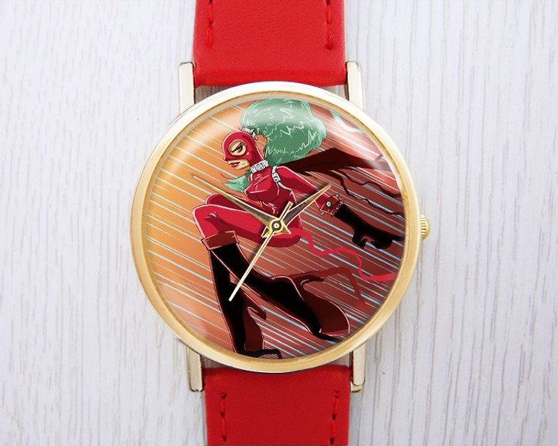 Supergirl-Ladies' Watches/Men's Watches/Unisex Watches/Accessories【Special U Design】 - Women's Watches - Other Metals Red