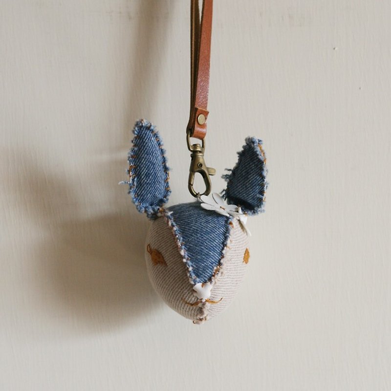 Coincidentally perfect cloth strap / key ring - flirtatious tannins drop children Bambi - Keychains - Other Materials Blue