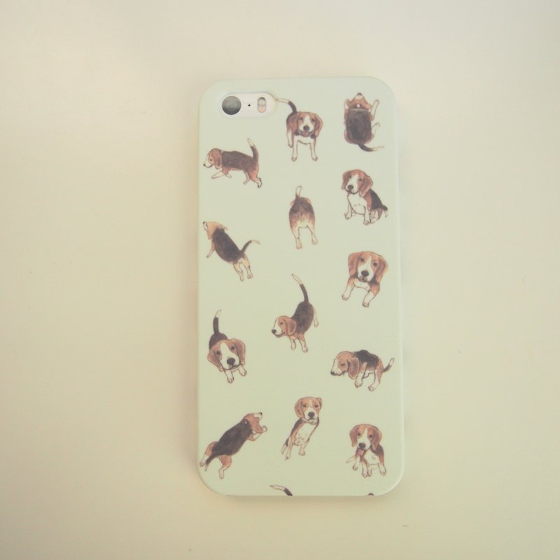 Beagle iPhone 5/5s Case - เคสแท็บเล็ต - พลาสติก สีเหลือง
