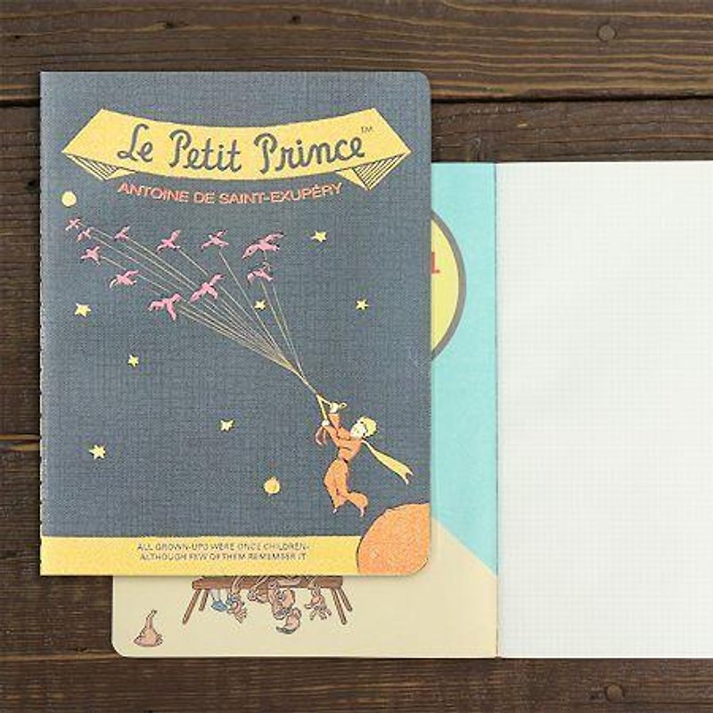 Dessin x 7321 Design-VG little prince square grid notebook S-travel, 7321-07370 - Notebooks & Journals - Paper Blue