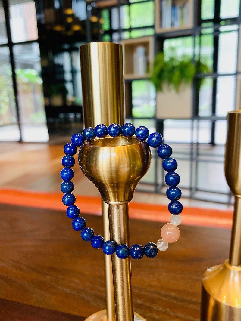 Suddenly (Bracelet Series) Lapis Lazuli (6mm)--Peace - สร้อยข้อมือ - คริสตัล สีน้ำเงิน