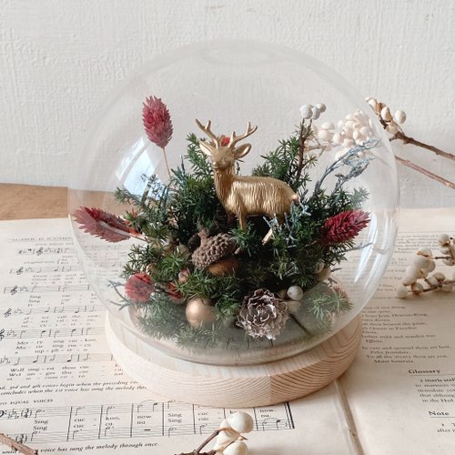 Christmas gift exchange elk immortal flower cover cup