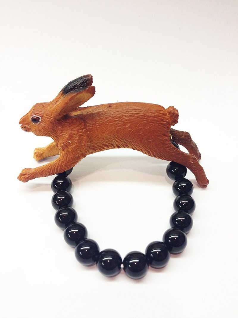 Moo love. Rabbit ore Bracelet - สร้อยข้อมือ - วัสดุอื่นๆ สีดำ