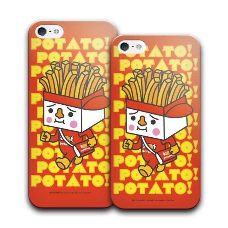 PIXOSTYLE iPhone 5/5S  Style Case 豆腐薯條 290 - 手機殼/手機套 - 塑膠 紅色