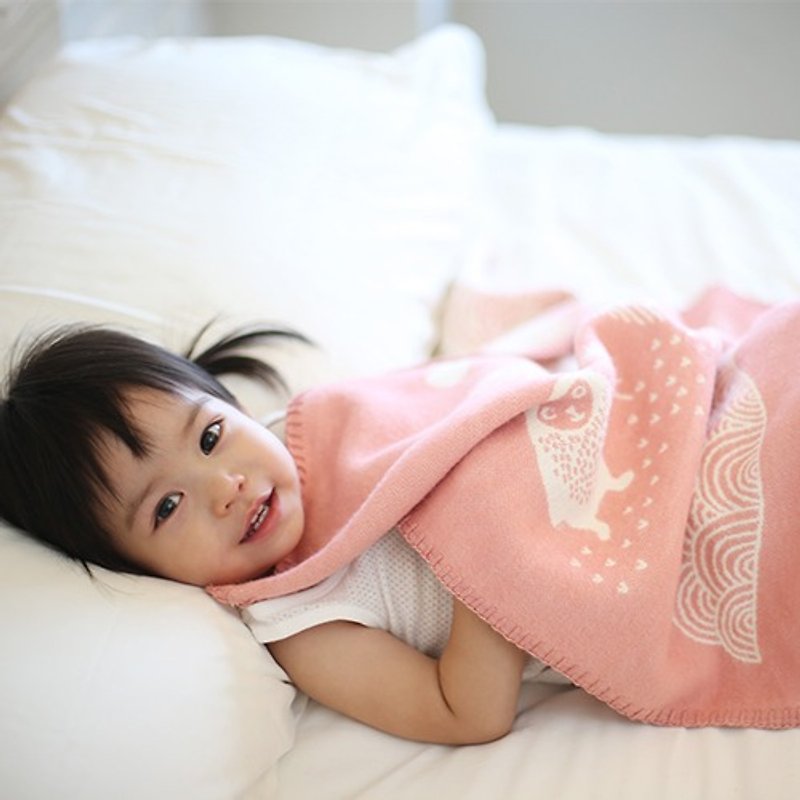 Warm blanket / baby blanket / month indemnity ceremony ► Sweden Klippan Gentle warm cotton blanket - Little Bear (pink) - Blankets & Throws - Cotton & Hemp Pink