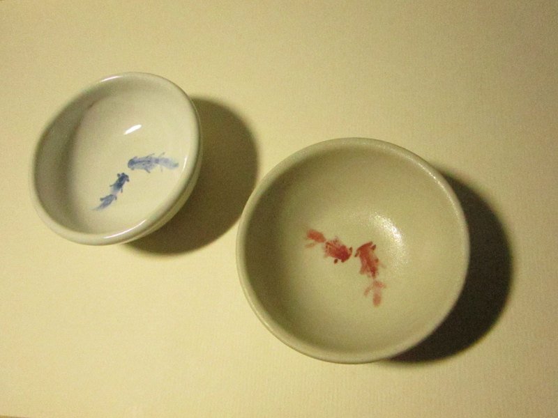 彩魚小碟 - 小皿 - その他の素材 ホワイト