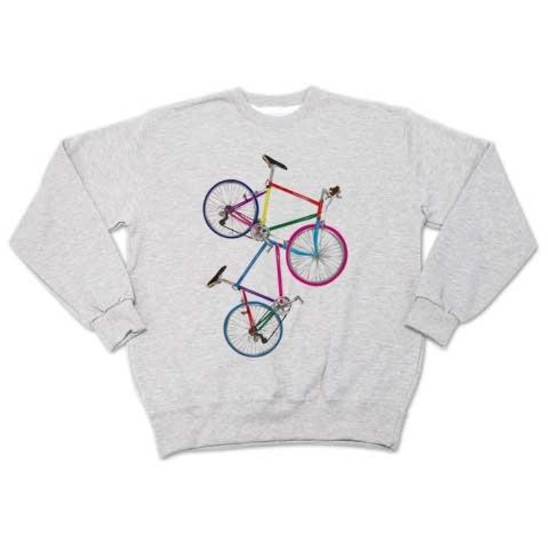 Color bicycle （sweat ash） - T 恤 - 其他材質 