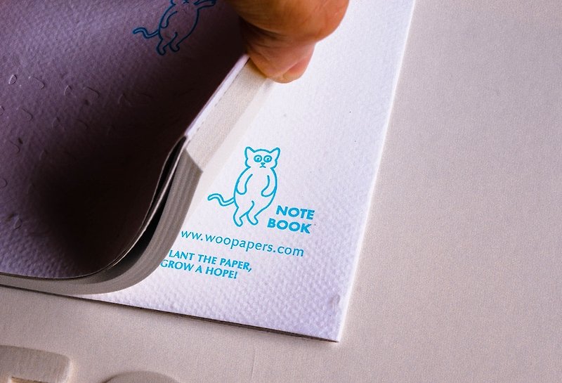 Nemo's Brunch Seed Notebook Pocket Cat - สมุดบันทึก/สมุดปฏิทิน - กระดาษ ขาว