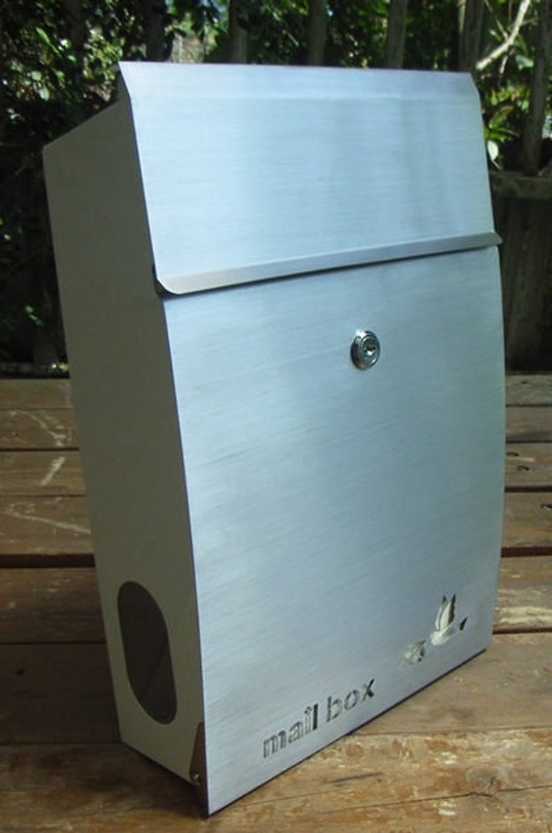High-quality Stainless Steel mailbox, Japanese-style texture, a combination of durability and exquisiteness, fearless wind and rain mailbox - Other Furniture - Other Metals Silver