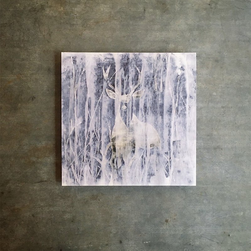Postcard deer - การ์ด/โปสการ์ด - กระดาษ ขาว