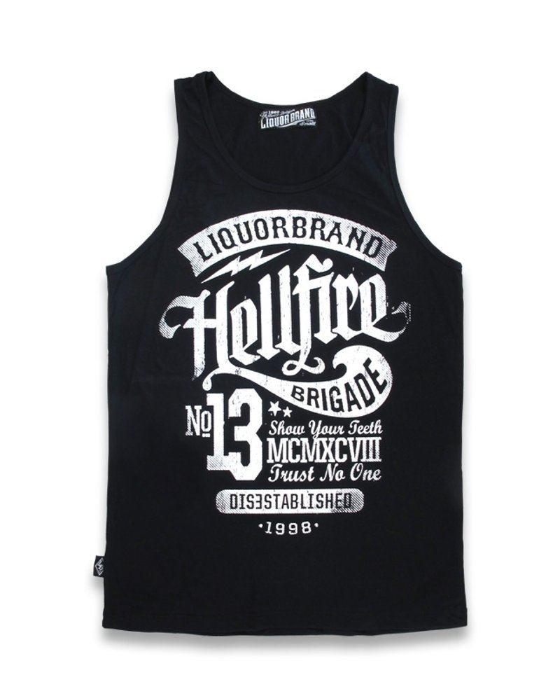 酒類BRAND  - ヘルファイアBRIGADEベスト - ベスト メンズ - コットン・麻 ブラック