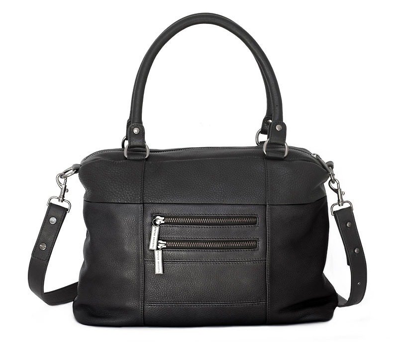 WANDERER Side Backpack_Black/Black - Messenger Bags & Sling Bags - Genuine Leather Black