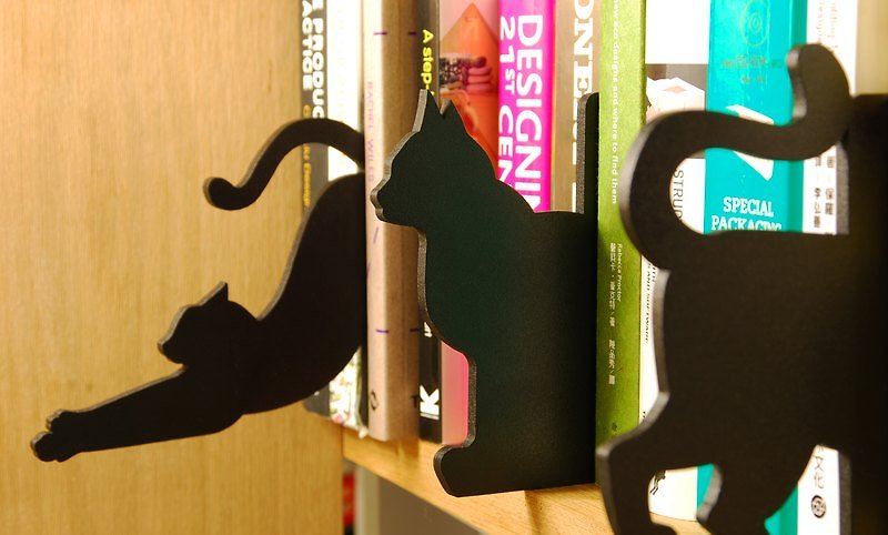 貓境夢遊 / 書籍分類隔板 黑貓版 - 其他 - 木頭 黑色