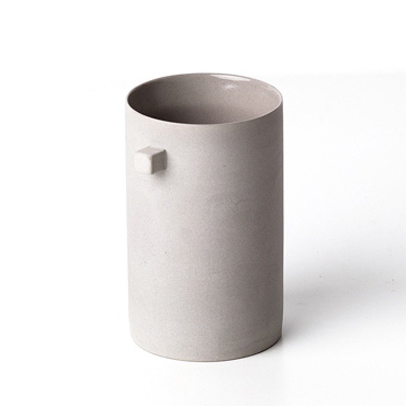 【方圓系列 - 水杯】 瓷杯  茶杯  簡約  工藝品 - 茶具/茶杯 - 瓷 灰色