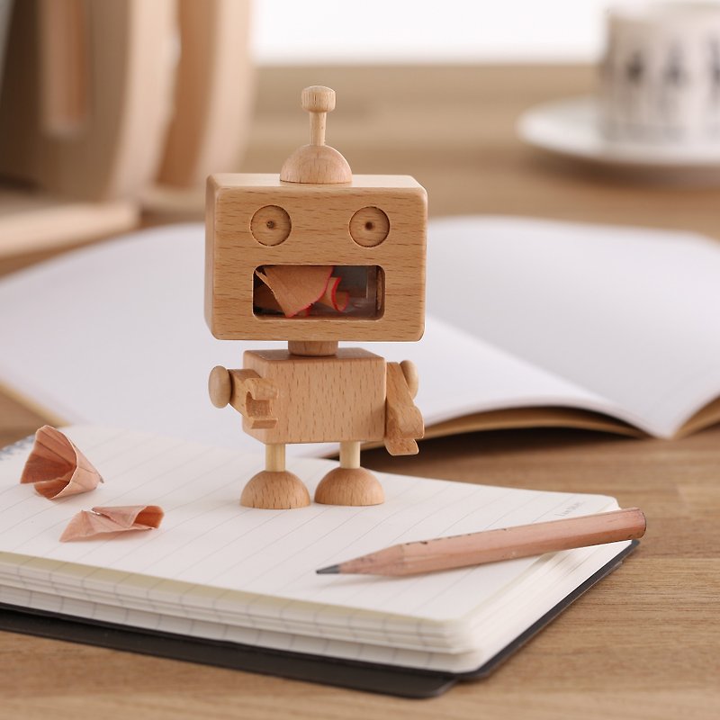 【畢業禮物系列】機器人削筆器-Robot - 削鉛筆機 - 木頭 