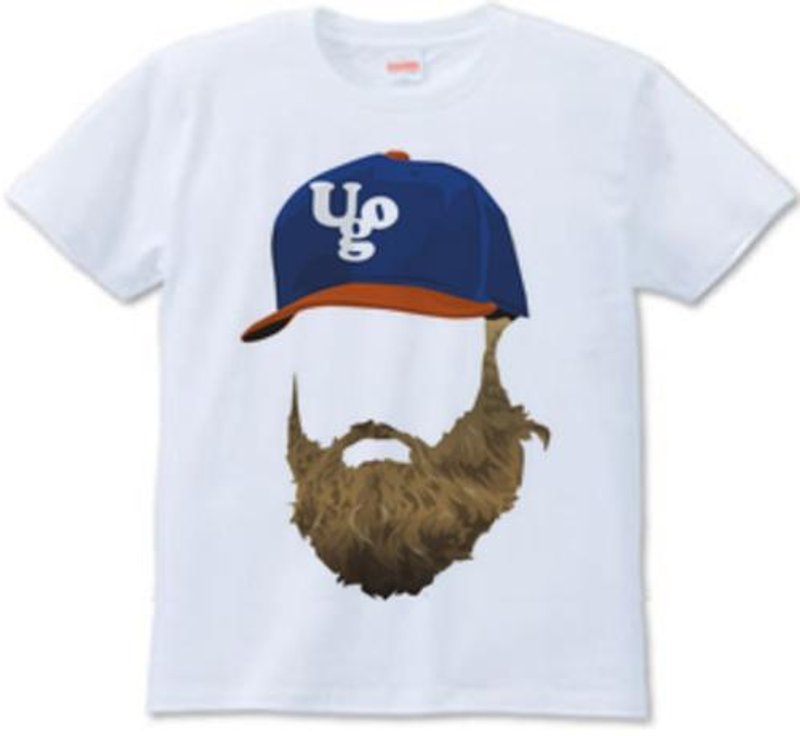 beard cap3 (T-shirt 6.2oz) - เสื้อยืดผู้ชาย - วัสดุอื่นๆ 