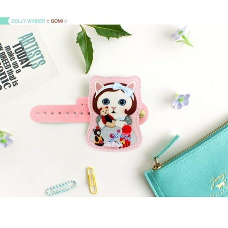 Jetoy, Choo choo sweet cat generation multi-reel _Gomi (J1411101) - ที่เก็บสายไฟ/สายหูฟัง - หนังแท้ หลากหลายสี