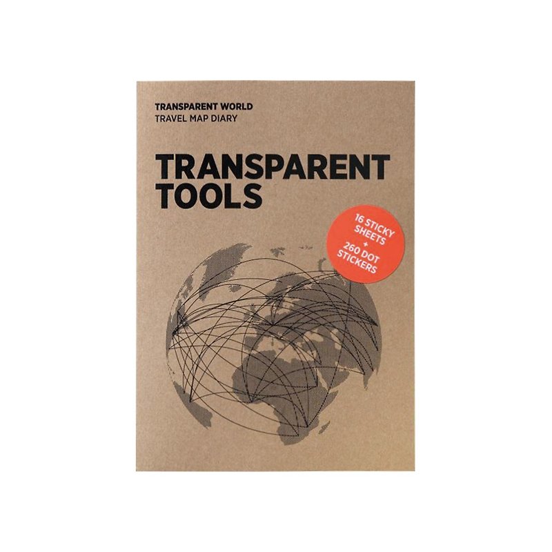 Palomar│tracing map transparent drawing paper supplement pack <world version> - Maps - Paper Brown