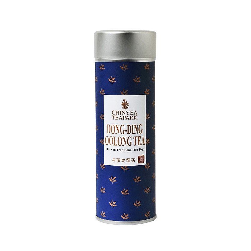 Dongding Oolong Tea Bag- กลิ่นหอมหวานและเข้มข้น คั่วในชาเกมไต้หวันดั้งเดิม - ชา - โลหะ สีน้ำเงิน
