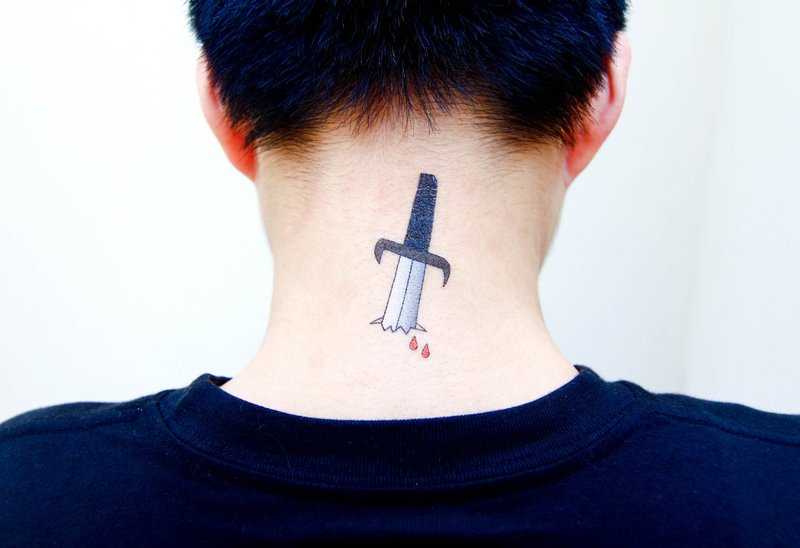 Surprise Tattoos / 暗劍 紋身貼紙 - Temporary Tattoos - Paper Blue